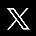 Letter X stylized with a double-line effect on a black background.