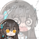 Anime girl with spiral eyes looking confused while complex mathematical equations float in the background.