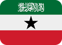 Somaliland flag with green, white, and red horizontal stripes and a black star in the center.