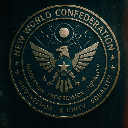 20250816_2202_NewWorldSeal_simpl Discord sticker - The New World Confederation | A Mock Government Community set in the Pre-War Fallout Era