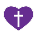 crossheartpurple Discord sticker | /r/christians