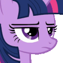 TwiEyebrowRaise animated emote | Friendship Academy - MLP