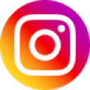 Instagram logo icon with a vibrant purple to orange gradient background.