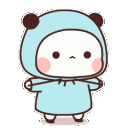 bubu_jump animated GIF emoji from Bangwing IN