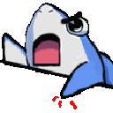 sharkangey animated Discord emote - trans chompers