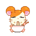 22005hamtaroeatsramen animated emote | 𝕄𝕚𝕤𝔽𝕚𝕥 ℂ𝕣𝕖𝕨