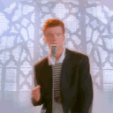 rickroll animated GIF emoji from RyanReactionz Community