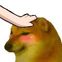 CheemsPat animated GIF emoji from Heart.exe