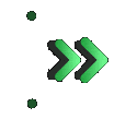 SA_Green_Arrow animated GIF emoji | Sceptre Academy | Officially Open !