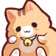 Orange cat pressing its face and paws against a glass surface with a happy expression.