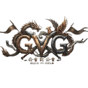 A metallic GvG emblem with a dark, ornate background.