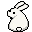 whitebunny animated emote - S3xting Paradise 18+