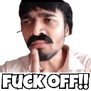fuckoff Discord sticker | Secret Cult of Bakchods🥷
