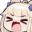 waifuBlondeGirlBarking animated GIF emoji | ୨୧     waifu cαƒe    𓂃 ✿   〈 🍵ɞ ྀྀ active ⋆ social ⋆ events ⋆ gwys ⋆ icons ⋆ gaming ⋆ art ⋆ sfw ⋆