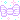A small purple pixel-art bow surrounded by tiny sparkling stars.