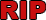 The letters R, I, and P in a bold, red, sans-serif font against a solid black background.