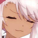 Kuro from Fate/kaleid liner with a smug, closed-eye expression and a slight smirk.