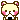 Four pixel bears with rosy cheeks eating together in a row.