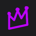RoyaltyLogoFuchsia Discord sticker | Royalty.io