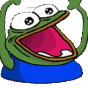hype animated emote from ATGs (All The Gamers)