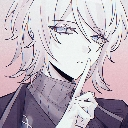 Anime character holding a finger to their lips in a hush gesture.