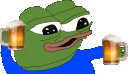 CH_PepeDancingWithBeer animated Discord emote from Pandora Services