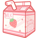 ai_strawberry_milk Discord sticker - emoji fraise🌈