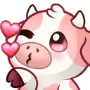 pink12_cow_kiss Discord Emoji from ⚔ ✧ 𝑬𝒙𝒕𝒊𝒏𝒄𝒕 & 𝑼𝒏𝒉𝒊𝒏𝒈𝒆𝒅 18+ | Official
