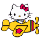 hellokittyplane animated emote - AeroSphere