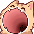 Cat with a massively wide open mouth and teary eyes expressing extreme shock or yelling.