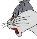 Bugs Bunny with a skeptical expression next to the word NO in red text.