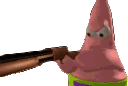 PatrickGun animated Discord emote | WONDERLAND