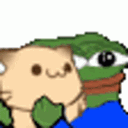 pepepet animated GIF emoji from Atheist Front ⚛