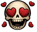 SkullHearts Discord sticker from RŌNIN-DAN