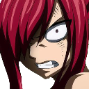 Erza_angry custom emote | BLUE VORTEX