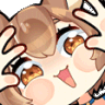 felix_stare_curious_femboy_happy animated GIF emoji | TheFemmys