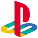 PlayStation logo with its signature red P and colorful base.