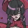 Girl with dark hair and braids looking unimpressed with a deadpan expression.