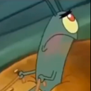 Plankton from SpongeBob looking skeptical and unimpressed with a side-eye expression.