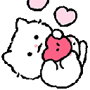HeartCat animated GIF emoji from Moderator Academy
