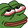 Pepe the Frog with heavy, red-rimmed eyes and a slight, relaxed smile.