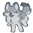 happywolf Discord sticker from the dog house ‧˚꒰🐾୭ ˚. ᵎᵎ