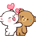 CoupleBearHug2 animated Discord emote from 𓆩❈𓆪 Sylvara Café 𓆩❈𓆪
