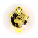 gold custom emote from GeoGuessr