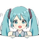 Miku_Peek Discord sticker | MikuVerse | A Free Chat Community