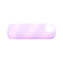 Purple streak with a white sparkle effect in a pixel art style.