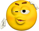 Yellow 3D smiley face scratching its head with a confused and skeptical expression.