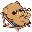 relaxing_bear custom emote from ۶ৎ　‿　cemetery　 ݁ 　˖