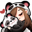 pandahug custom emote from Arcade