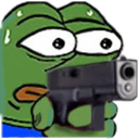 pepe_gun custom emote from Bitplay
